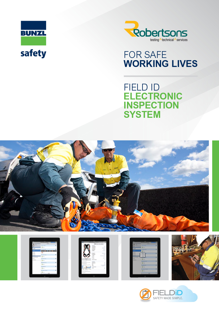 Bunzl Safety Robertsons Field ID Electronic Inspection System Catalogue