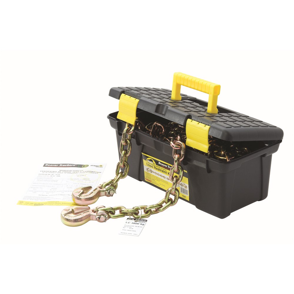 Beaver Grade 70 Transport Load Chain Kit With Grab Hooks on Each End 8mm x 9m