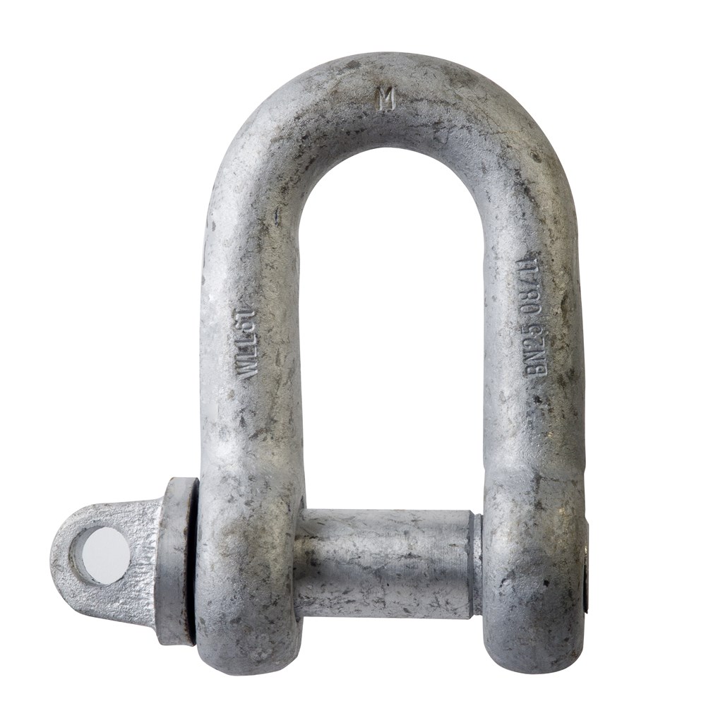 Beaver Grade M Dee Shackle - Galvanised 0.25t