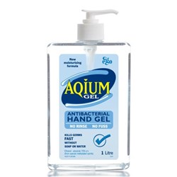 Ego Aquim Antibacterial Hand Sanitiser Pump Pack 1ltr