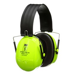 3M Peltor Optime II Hi-Vis Foldable Headband Earmuff