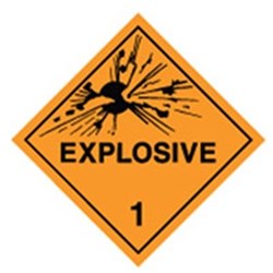Explosive Safety Sign 
