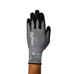 Ansell HyFlex Cut Resist Glove Cut D, Touchscreen, Nitrile