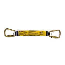 Shock Absorbing Lanyard B-Safe Rope 2M Steel Snap Hook & Scaffold Hook  50KG-140KG