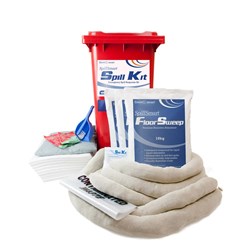 Spillsmart Spill Kit 240Lt Wheelie Bin Workshop Hydrocarbon