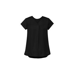 Biz Corporate Ladies Kayla V - Neck Pleat Blouse