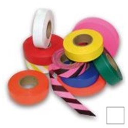 Flagging Tape White 25mmx100M Roll
