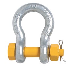 Beaver Grade S Yellow Pin Bow Shackle