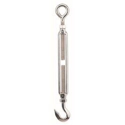 Beaver G316 Stainless Steel Hook and Eye Turnbuckles with Lock Nuts