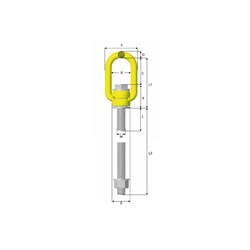 DLP Ring Bolt Lift Point Long