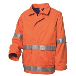 WS Workwear Hi-Vis 4-in-1 Jac ket with Reflective Tape