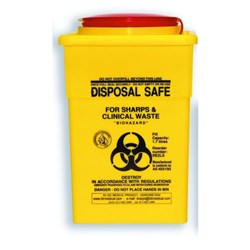 Uneedit Sharps Container Yellow Square 2L