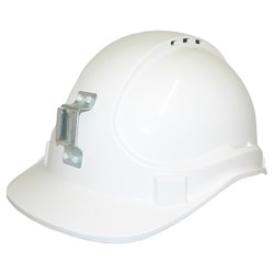 3M TA570 Vented Hard Hat with Metal Lamp Bracket White