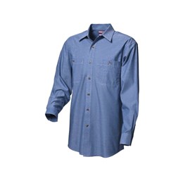 WS Workwear Mens Chambray Button-Up Shirt