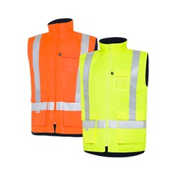 WS Workwear Hi-Vis Reversible Vest with Reflective Tape