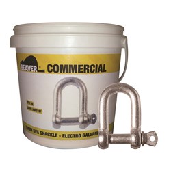 Beaver Electro Galvanised Commercial Dee Shackles (Pail)