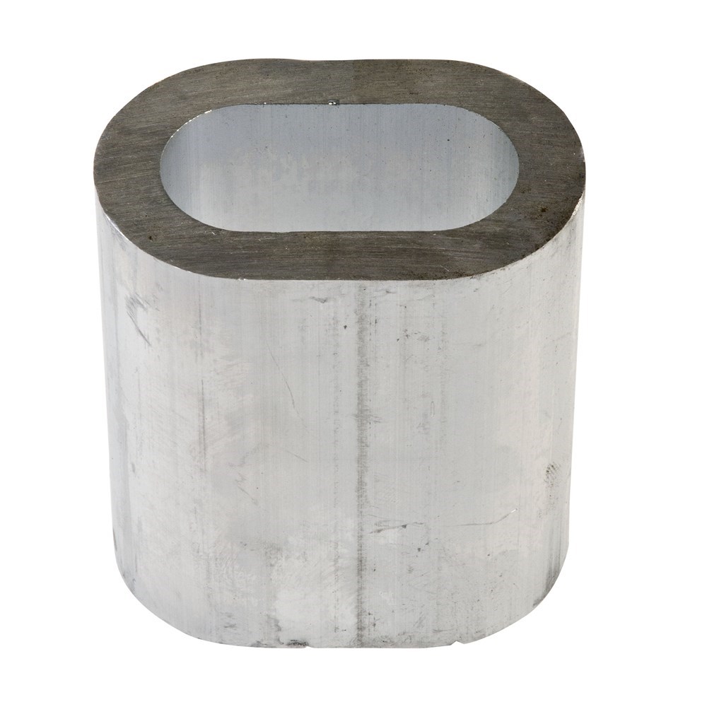 Beaver Wire Rope Aluminium Ferrules 7.2mm x 14.4mm x 2.7mm