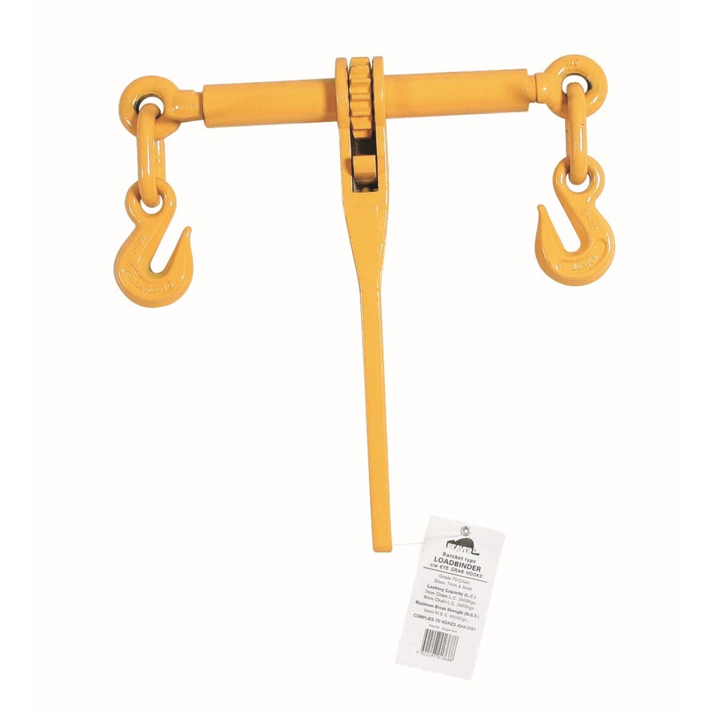 Beaver G70 Ratched-Type Loadbinder with Eye Grab Hooks 6mm