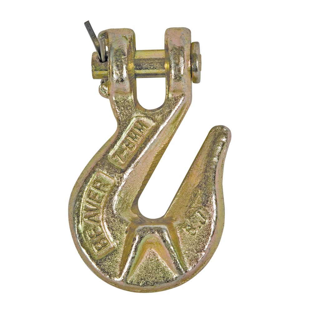 Beaver G70 Gold Clevis Grab Hooks with Wings 6mm