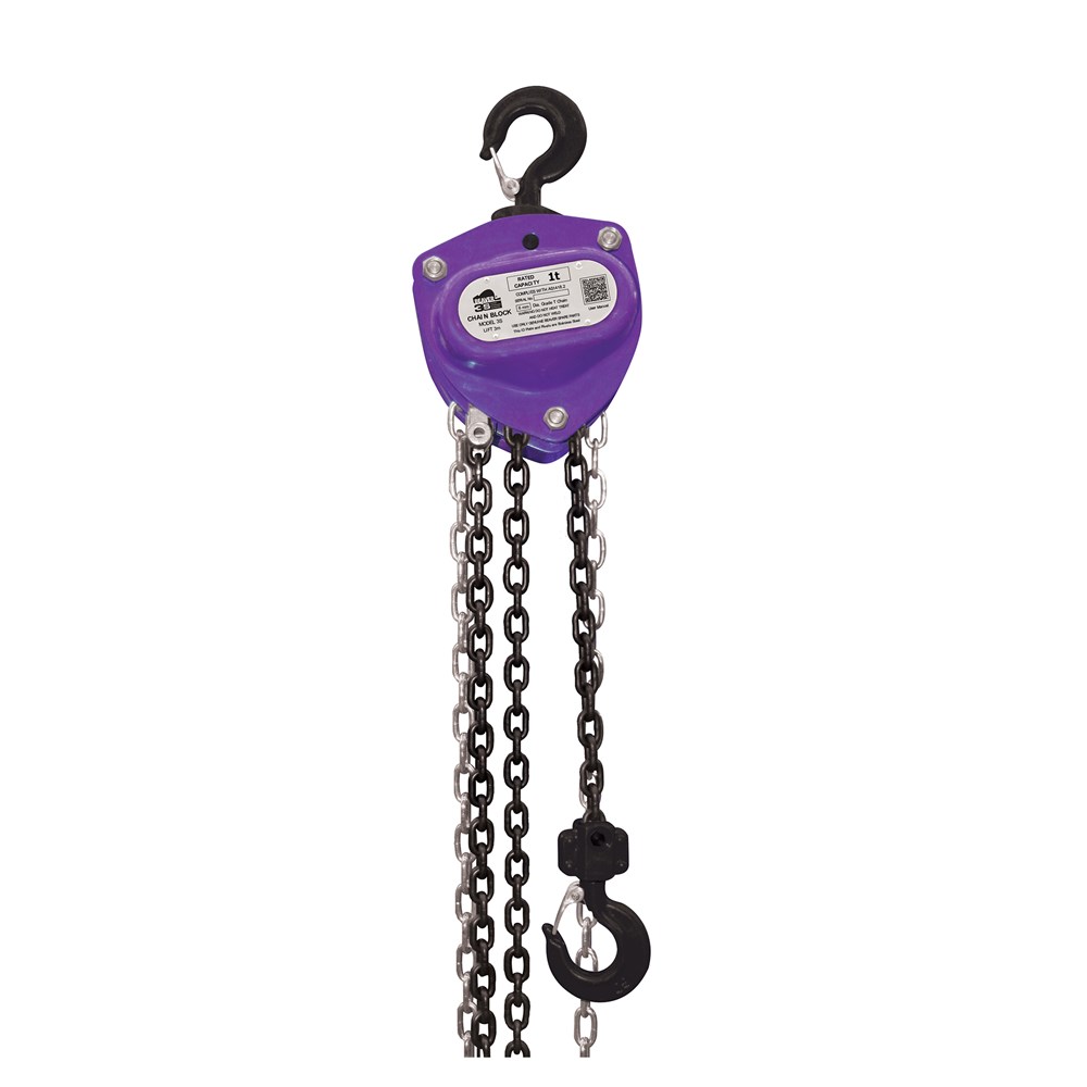 Beaver 3S Industrial Manual Chain Blocks With Overload Protection (3m Standard Lift) 1t