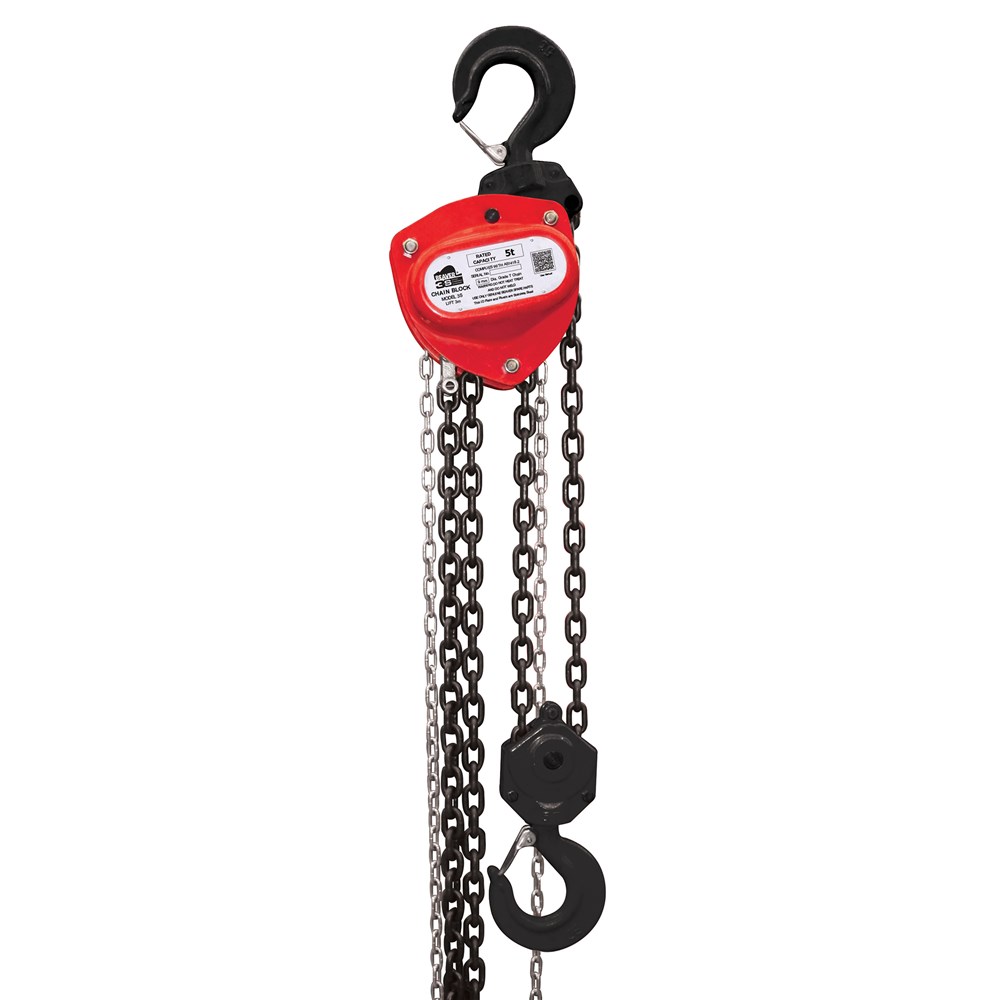Beaver 3S Industrial Manual Chain Blocks with Overload Protection (6m Standard Lift) 5t