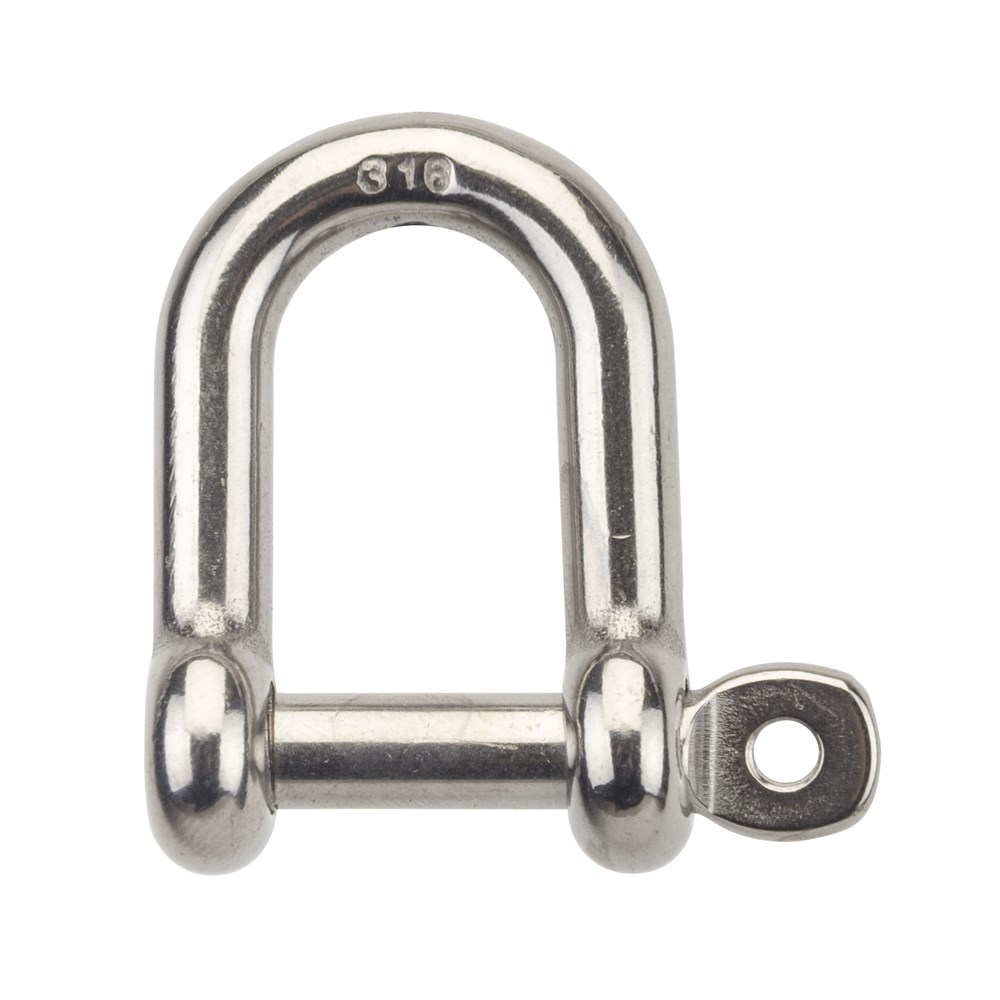 Beaver G316 Stainless Steel Dee Shackle with Captive Pin 5mm