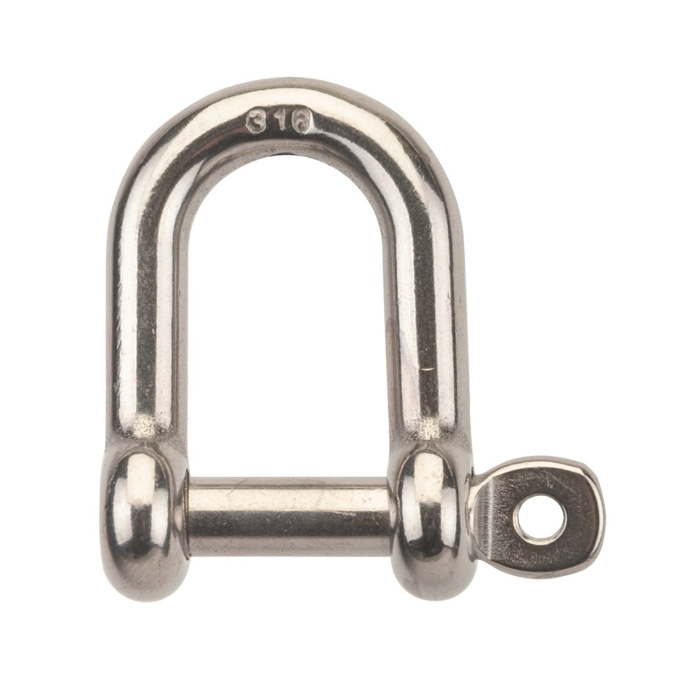 Beaver G316 Stainless Steel Dee Shackle with Captive Pin 8mm