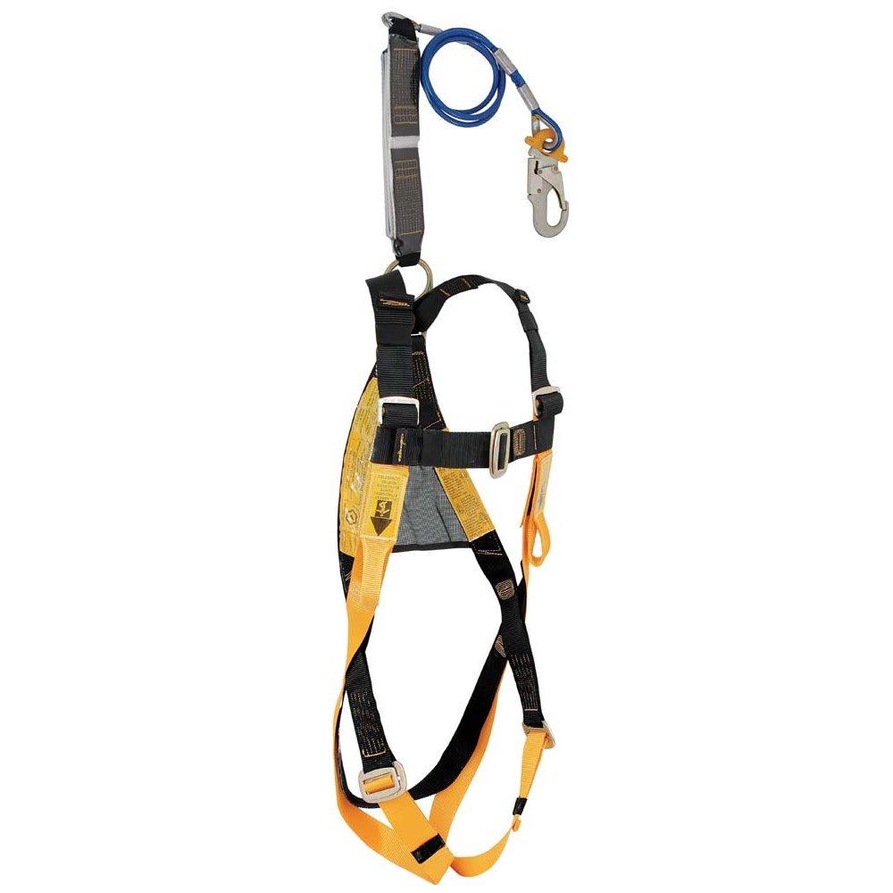 B-Safe All Purpose Fall Arrest Harness with 2m Wire Rope Lanyard Medium