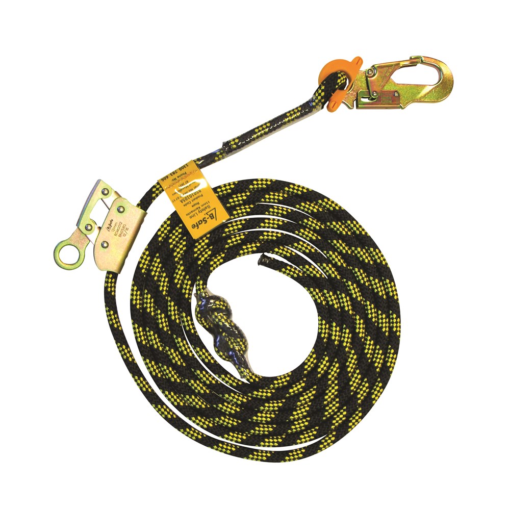 Rope Safety Line Kermantle  11mm x 30M f/w Lock Snap &  Rope Grab