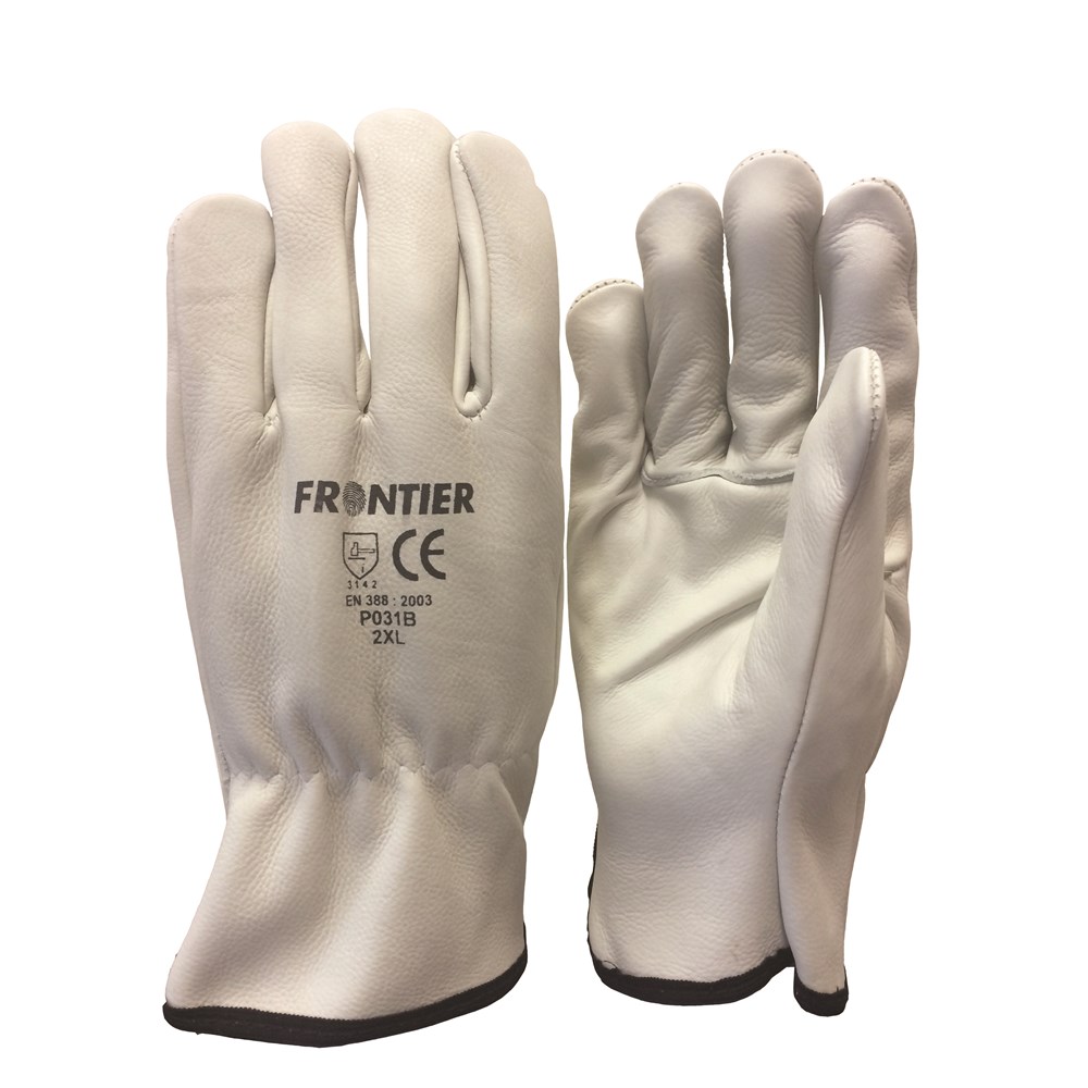 Frontier Cowhide Rigger Work Glove Beige x Size 2 Extra Large