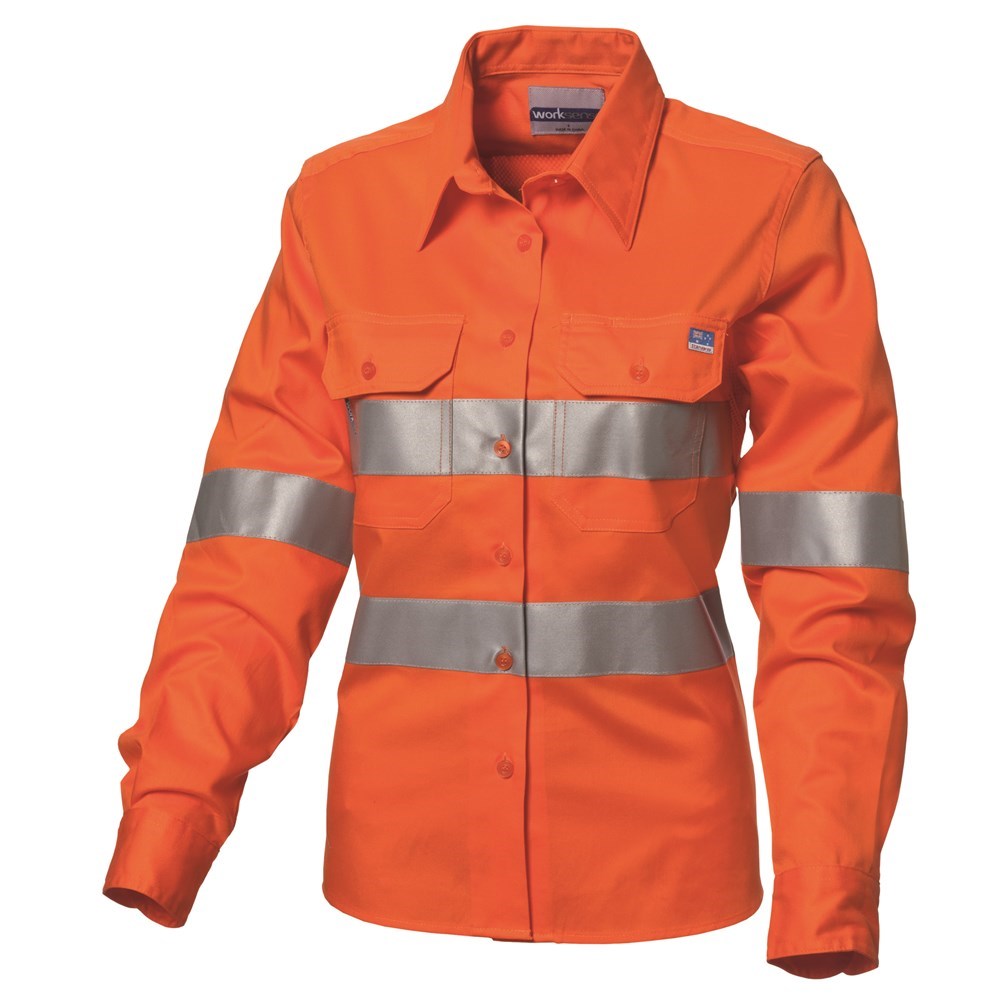 Half button hi hotsell vis work shirts