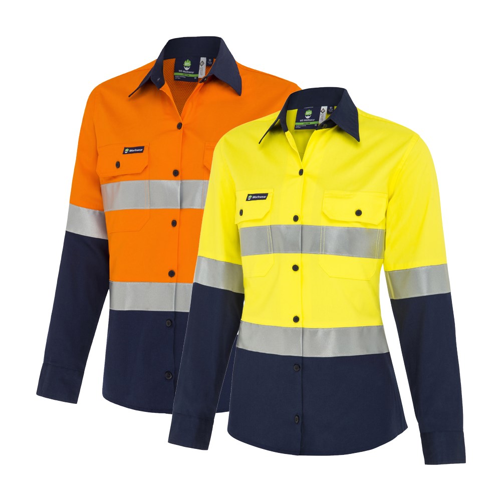 Hi vis button shirt sales