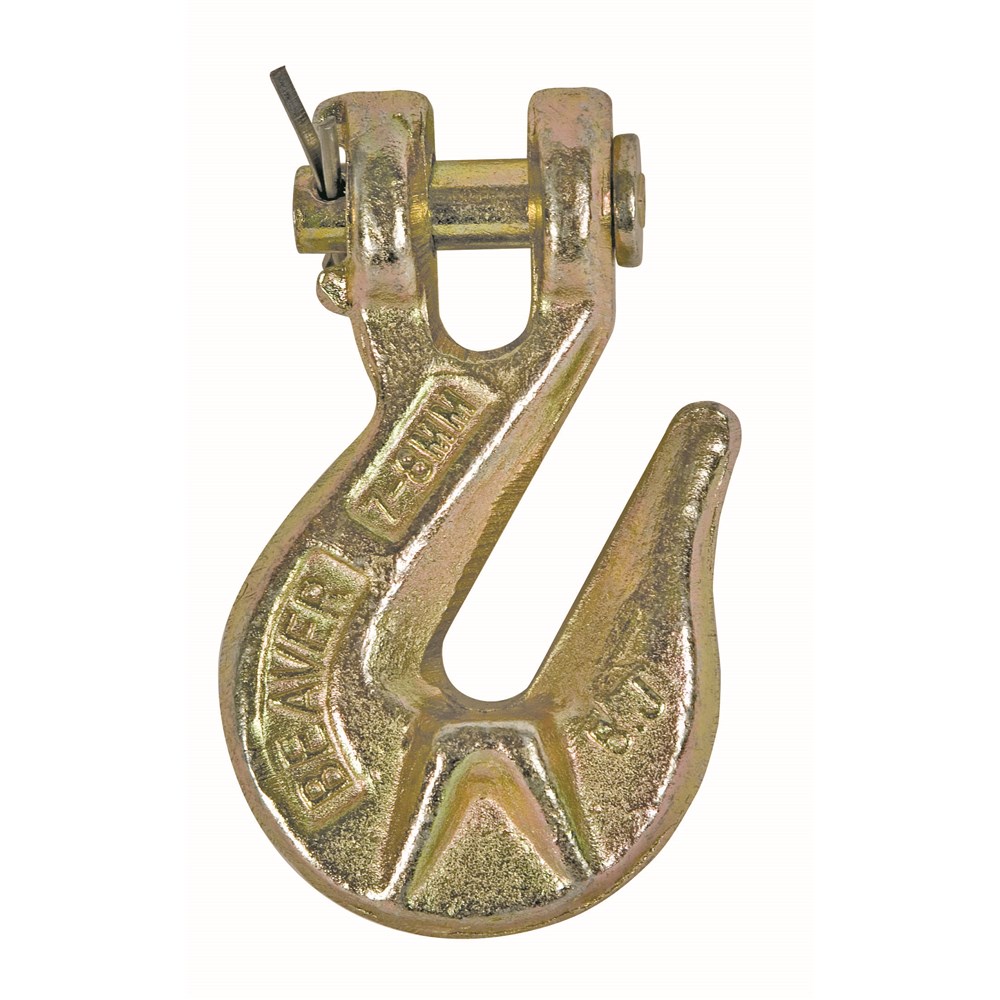 Beaver G70 Gold Clevis Grab Hooks with Wings 10mm