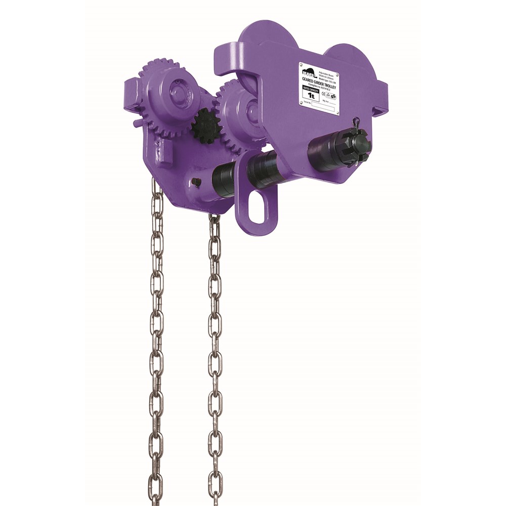 Beaver Geared Girder Trolleys 5t
