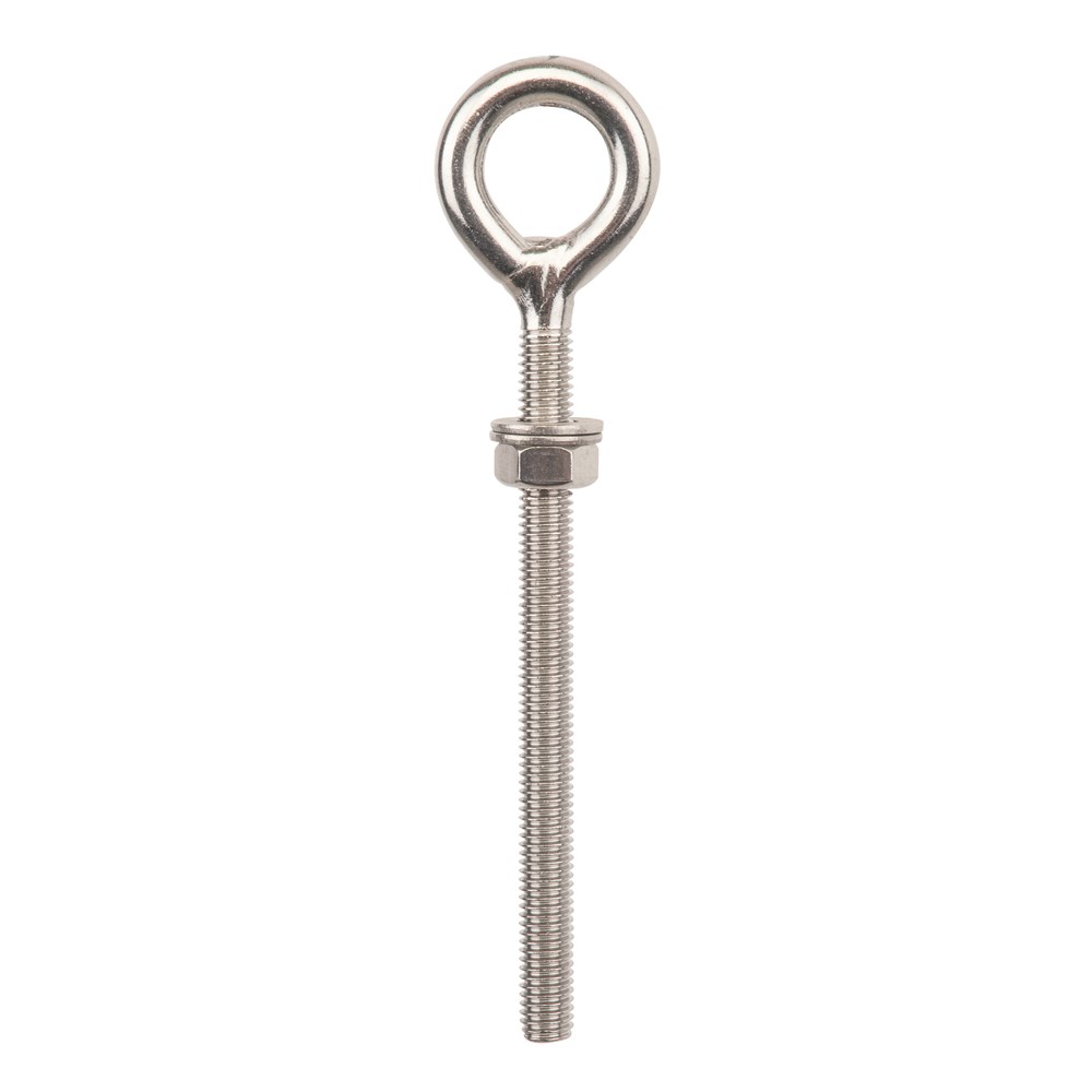Beaver G304 Stainless Steel Eye Bolt with Nut and 2 Washers 6mm x 80mm