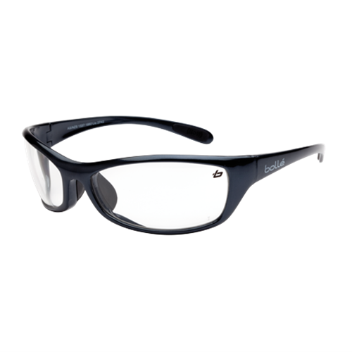 Bolle Raptor Safety Glasses Dark Gun metal Clear Lens