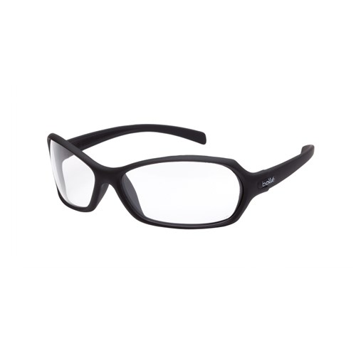 Bolle Hurricane Safety Glasses  Black Clear Lens