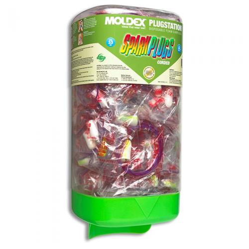 Moldex Plugstation Sparkplug 150 Pairs Corded Disposable