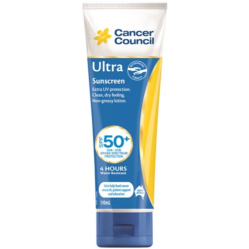 Cancer Council Sunscreen 50+ Ultra 110ml Tube