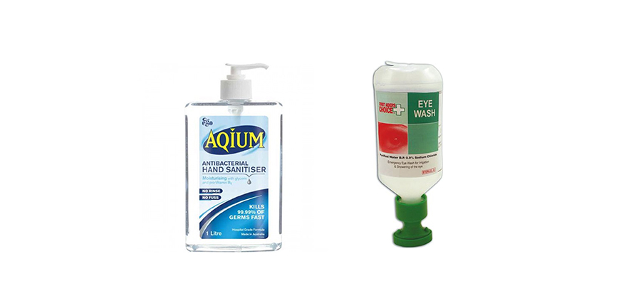 Sanitisers & Eye Wash