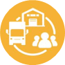 Supply chain icon