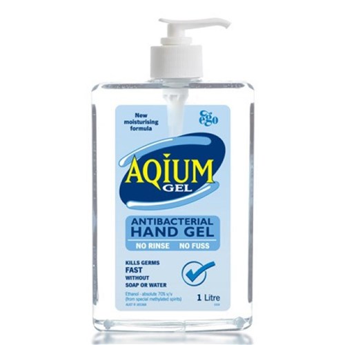 Ego Aquim Antibacterial Hand Sanitiser Pump Pack 1ltr