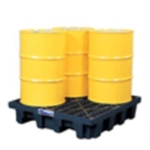 PBA Spill Containment Pallet Bund 4 Drum With Drain Plug