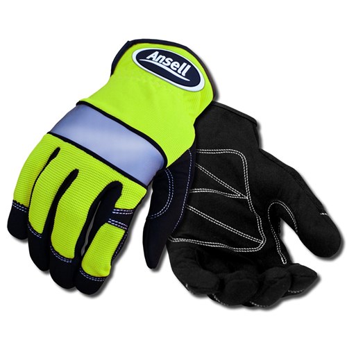 Ansell Projex 97-510 Hi-Vis Leather Gloves
