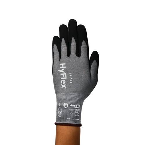 Ansell HyFlex Cut Resist Glove Cut D, Touchscreen, Nitrile