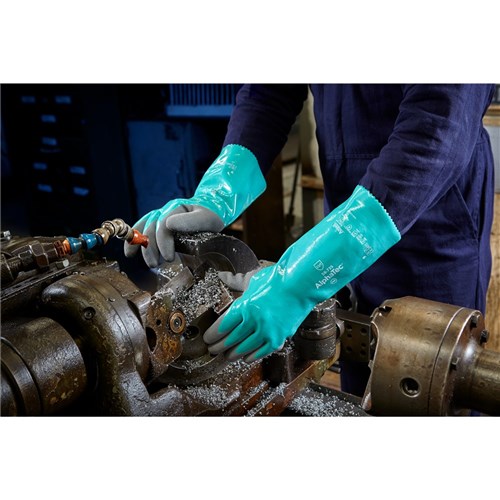 Ansell AlphaTec 58-735 Chemical and Cut Resistant Nitrile Gloves
