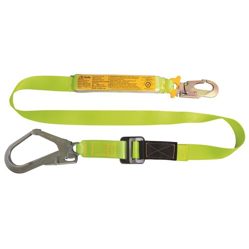 Shock Absorbing Lanyard B-Safe Web 2M-0.7M Adjus Stel Snp Hok Hook & Scaff Hook 50KG-140KG