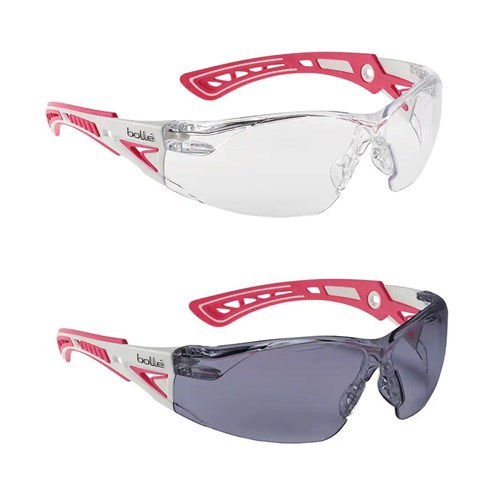 Bolle Rush+ Small Safety Glasses Supporting Breast Cancer Network Australia