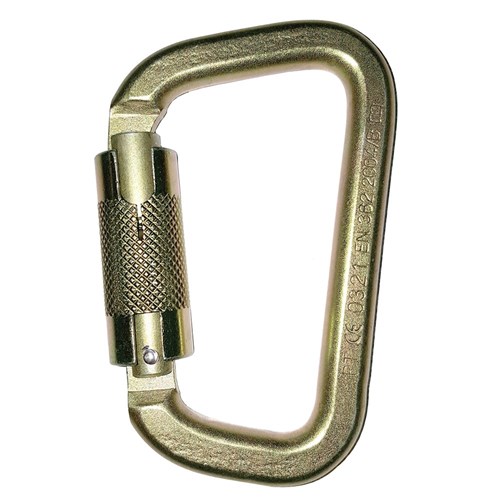 Karabiner Steel D Triple Lock