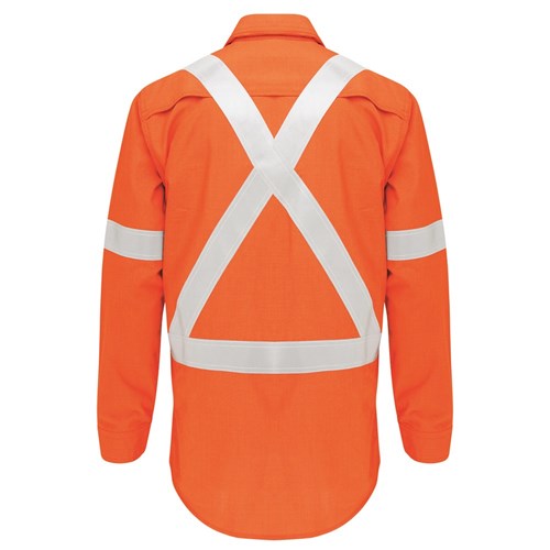 Boomerang Hi-Vis FR Button-Up Shirt with Reflective Tape PPE1